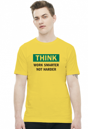 Work Smart Not Hard v4 (t-shirt) ciemna grafika