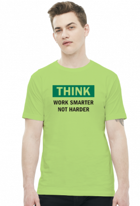 Work Smart Not Hard v4 (t-shirt) ciemna grafika