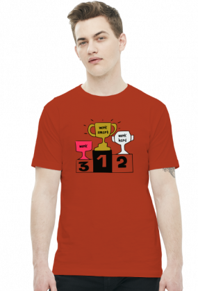 Work Smart Not Hard v5 (t-shirt) ciemna grafika
