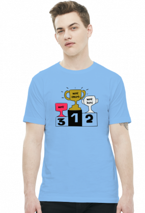 Work Smart Not Hard v5 (t-shirt) ciemna grafika