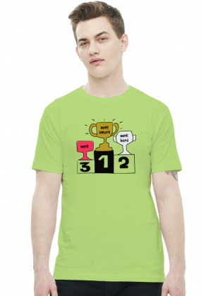 Work Smart Not Hard v5 (t-shirt) ciemna grafika