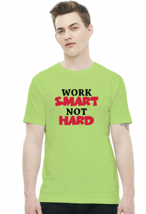 Work Smart Not Hard v7 (t-shirt) ciemna grafika