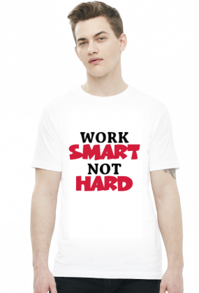 Work Smart Not Hard v7 (t-shirt) ciemna grafika