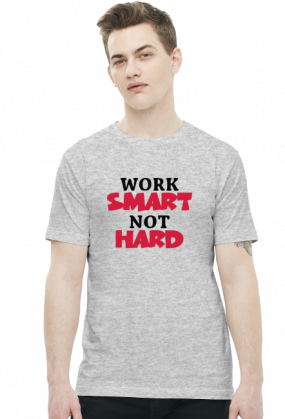 Work Smart Not Hard v7 (t-shirt) ciemna grafika