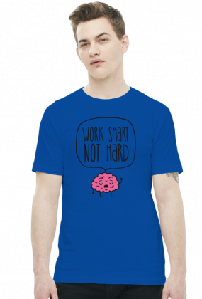Work Smart Not Hard v8 (t-shirt) ciemna grafika