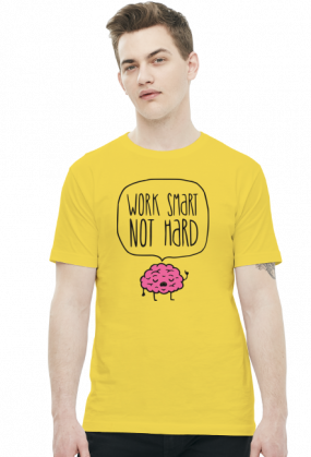 Work Smart Not Hard v8 (t-shirt) ciemna grafika