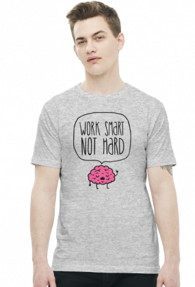Work Smart Not Hard v8 (t-shirt) ciemna grafika
