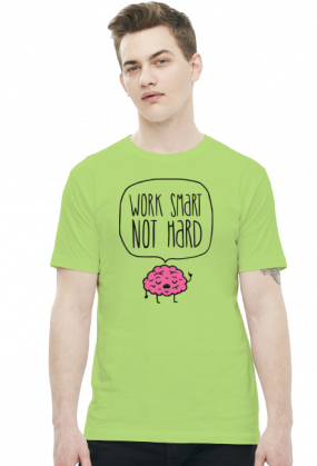 Work Smart Not Hard v8 (t-shirt) ciemna grafika