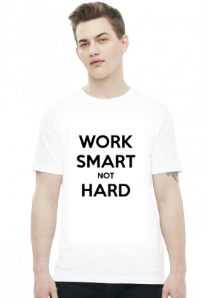 Work Smart Not Hard v9 (t-shirt) ciemna grafika