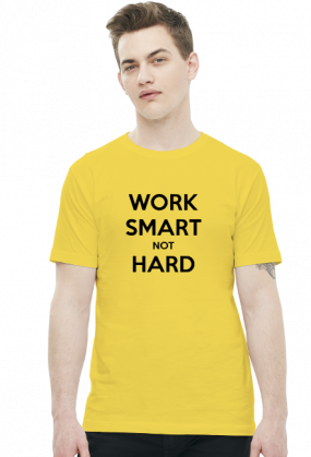 Work Smart Not Hard v9 (t-shirt) ciemna grafika