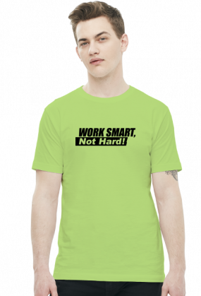 Work Smart Not Hard v10 (t-shirt) ciemna grafika