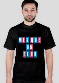 T-Shirt - Mes Que Un Club - Czarny - Męski