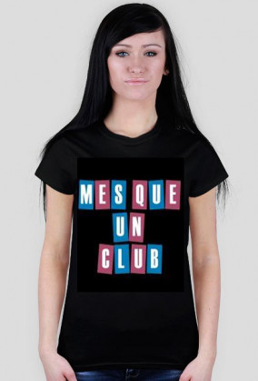 T-Shirt - Mes Que Un Club - Czarny - Damski