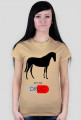 Horses t-shirt damski