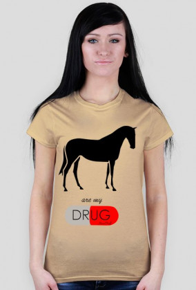 Horses t-shirt damski