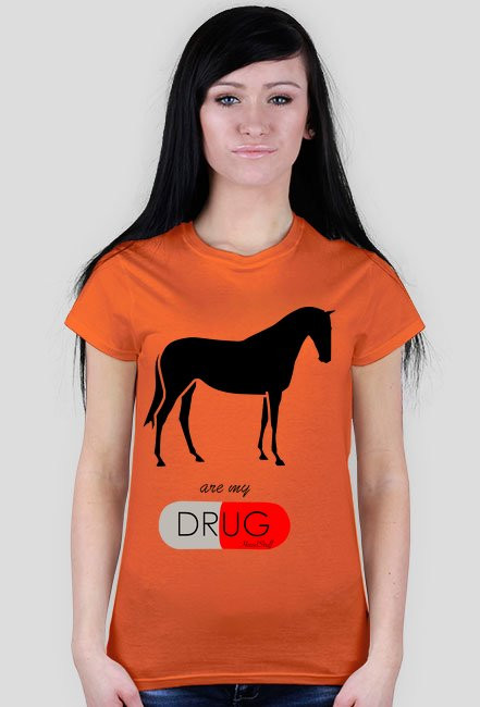 Horses t-shirt damski