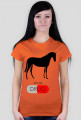 Horses t-shirt damski