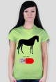 Horses t-shirt damski