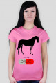 Horses t-shirt damski