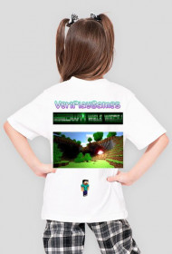 Koszulka Dziecięca Damska z Minecrafta - W kopalni