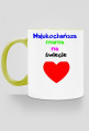 Najukochańsza mama na świecie (kubek) czerwone serce