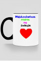 Najukochańsza mama na świecie (kubek) czerwone serce