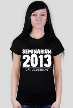 Koszulka "Seminarium" Basic Black Damska