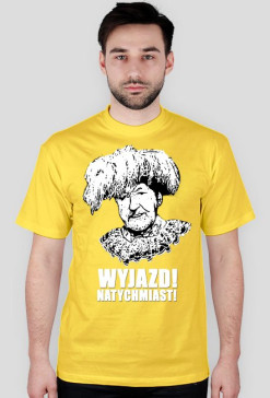 Koszulka "Wyjazd" Basic Yellow Męska