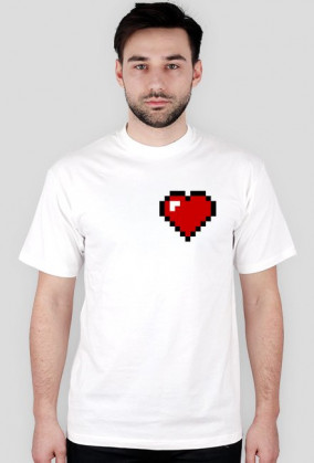 PUXU Pixel Art Koszulka Serce