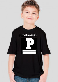 Koszulka Patus333 Czarna dla chłopca