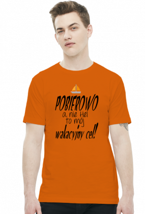Pobierowo a nie Hel - to mój wakacyjny cel! (t-shirt) ciemna grafika
