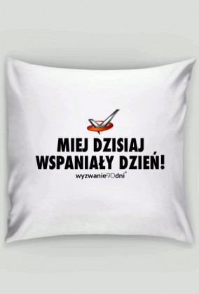 Poduszka logo Wyzwanie90dni