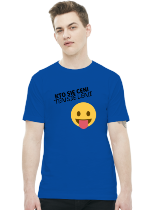 Kto się ceni ten się leni (t-shirt) ciemna grafika