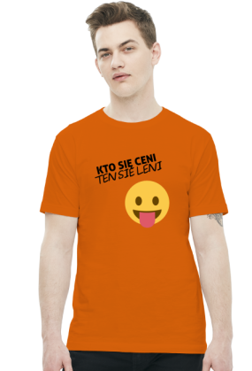 Kto się ceni ten się leni (t-shirt) ciemna grafika