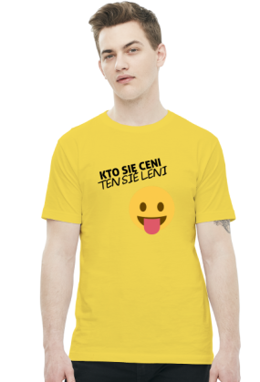 Kto się ceni ten się leni (t-shirt) ciemna grafika