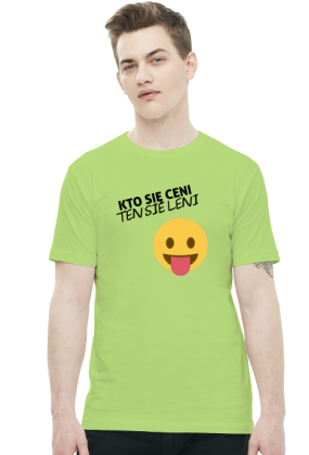 Kto się ceni ten się leni (t-shirt) ciemna grafika