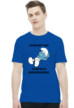 Ich bin nicht faul! Ich bin nur im Energiesparmodus! (t-shirt) ciemna grafika