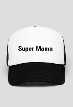 Czapka Supe mama Czarna