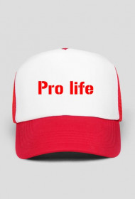 Czapka Pro life Czarwona
