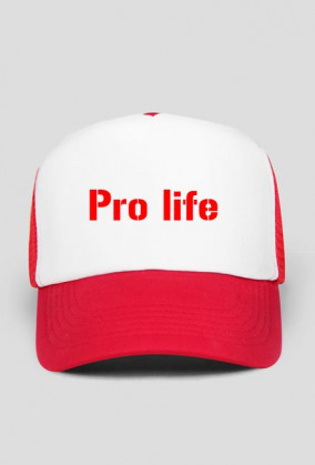 Czapka Pro life Czarwona