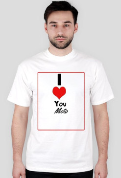 I Love You Biała koszulka M