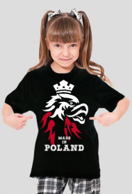Koszulka dla dziewczynki - Polska. Pada
