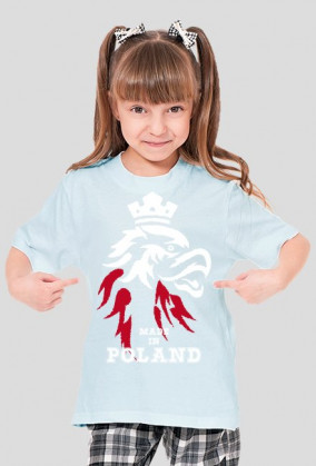 Koszulka dla dziewczynki - Polska. Pada