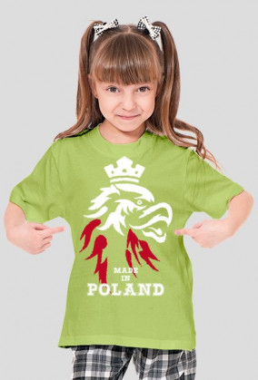 Koszulka dla dziewczynki - Polska. Pada