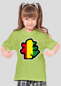 Koszulka dla dziewczynki - Reggae. Pada
