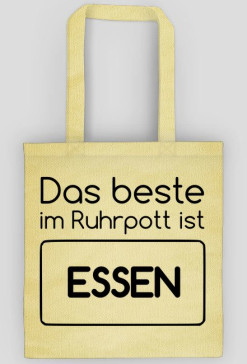 Das beste im Ruhrpott ist ESSEN (torba) ciemna grafika