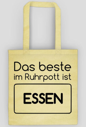 Das beste im Ruhrpott ist ESSEN (torba) ciemna grafika