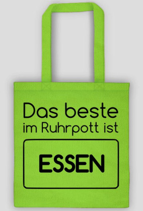 Das beste im Ruhrpott ist ESSEN (torba) ciemna grafika