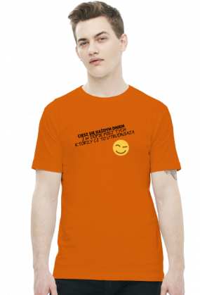 Ciesz się każdym dniem (t-shirt) ciemna grafika