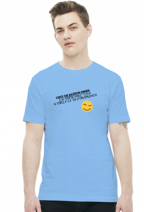 Ciesz się każdym dniem (t-shirt) ciemna grafika